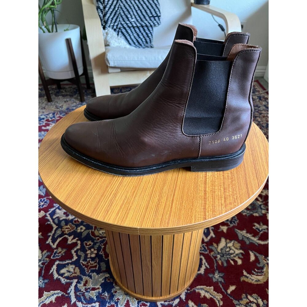Common Projects Chelseas in Dark Brown Leather - Picture 4 of 10
